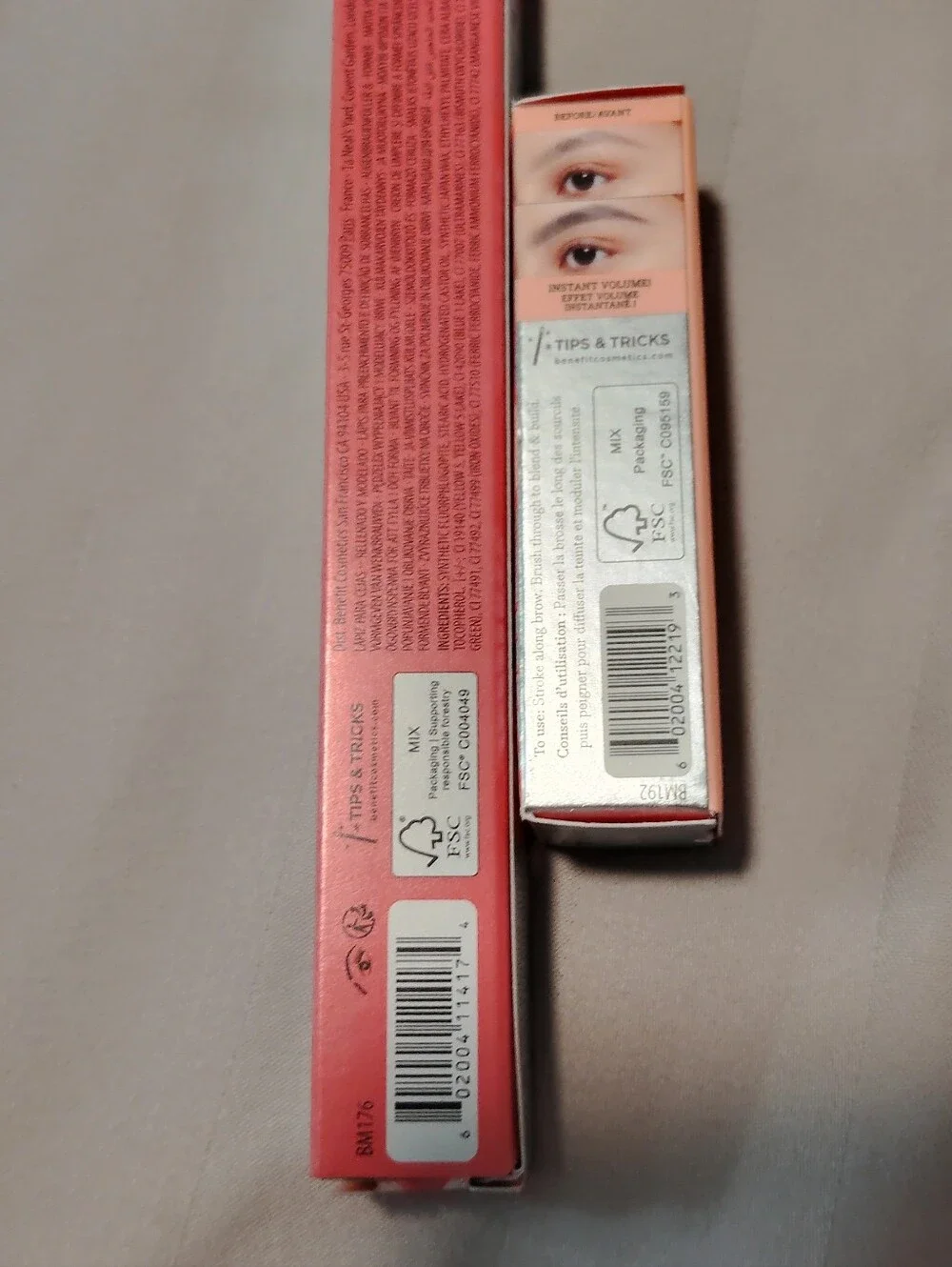 NIB Benefit Brow Pencil And Gel Set In Cool Grey